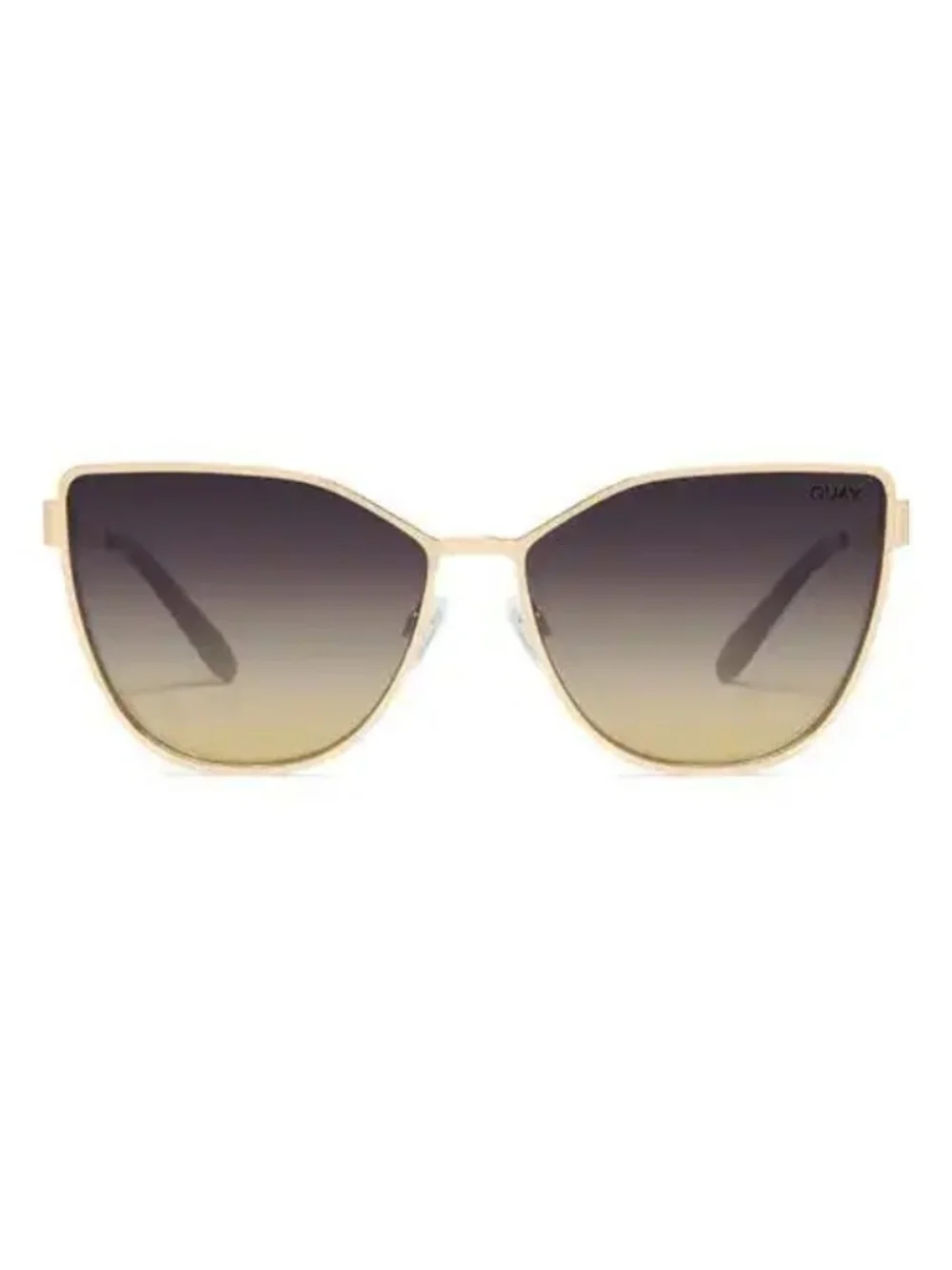 Quay Australia NWOT Gold Frame Sunglasses with Brown Gradient Lenses